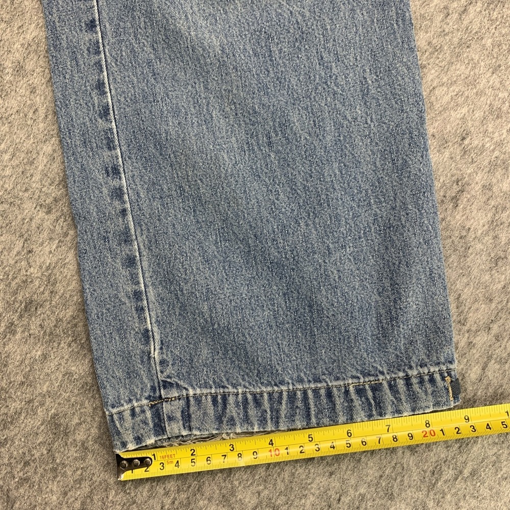VTG Y2K NY JEANS Women's Baggy Carpenter Articulated Leg 100% Cotton - Size 4 - Picture 15 of 15